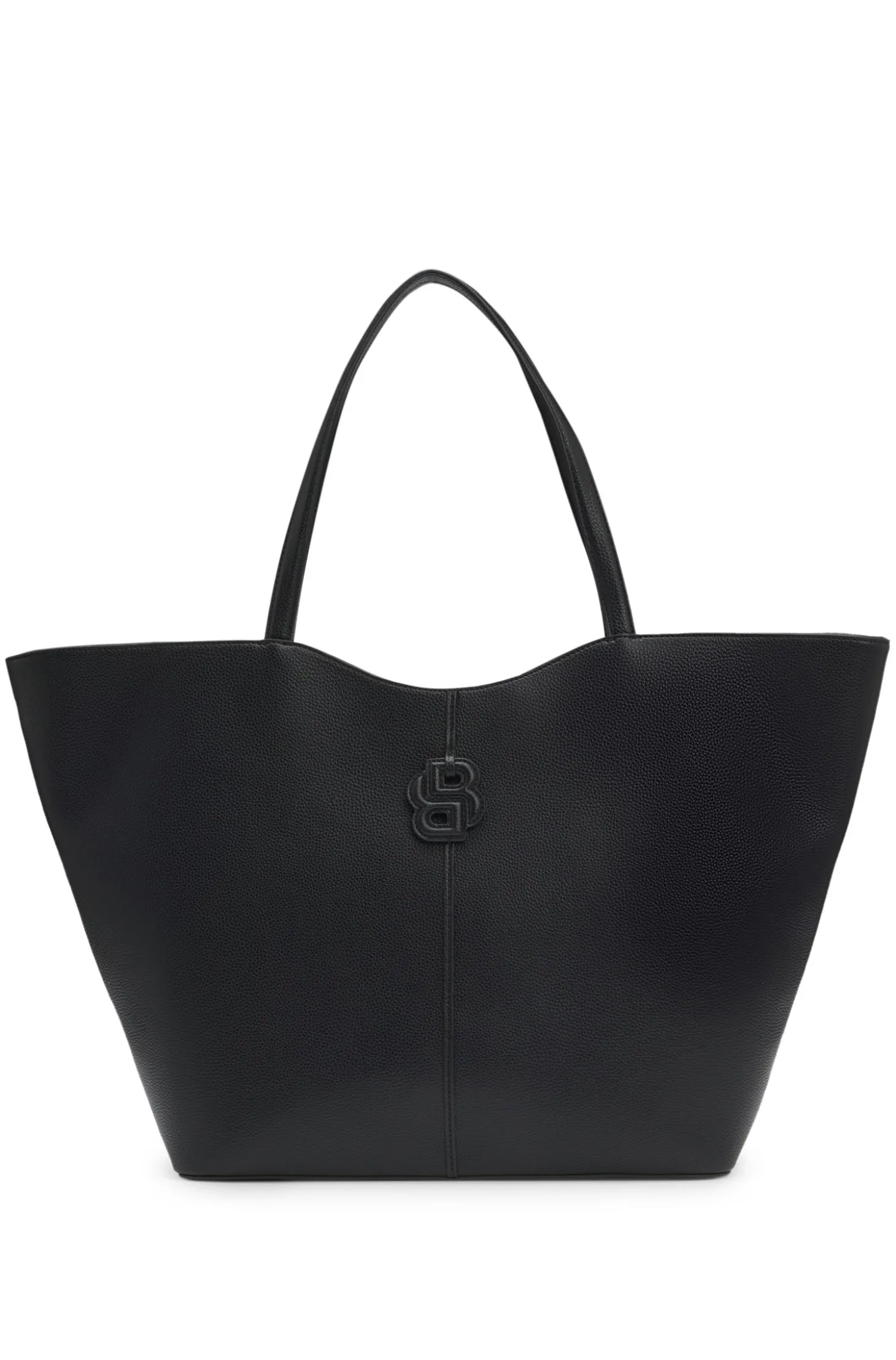 Tote Bag aus genarbtem Leder mit Double-B-Monogramm
