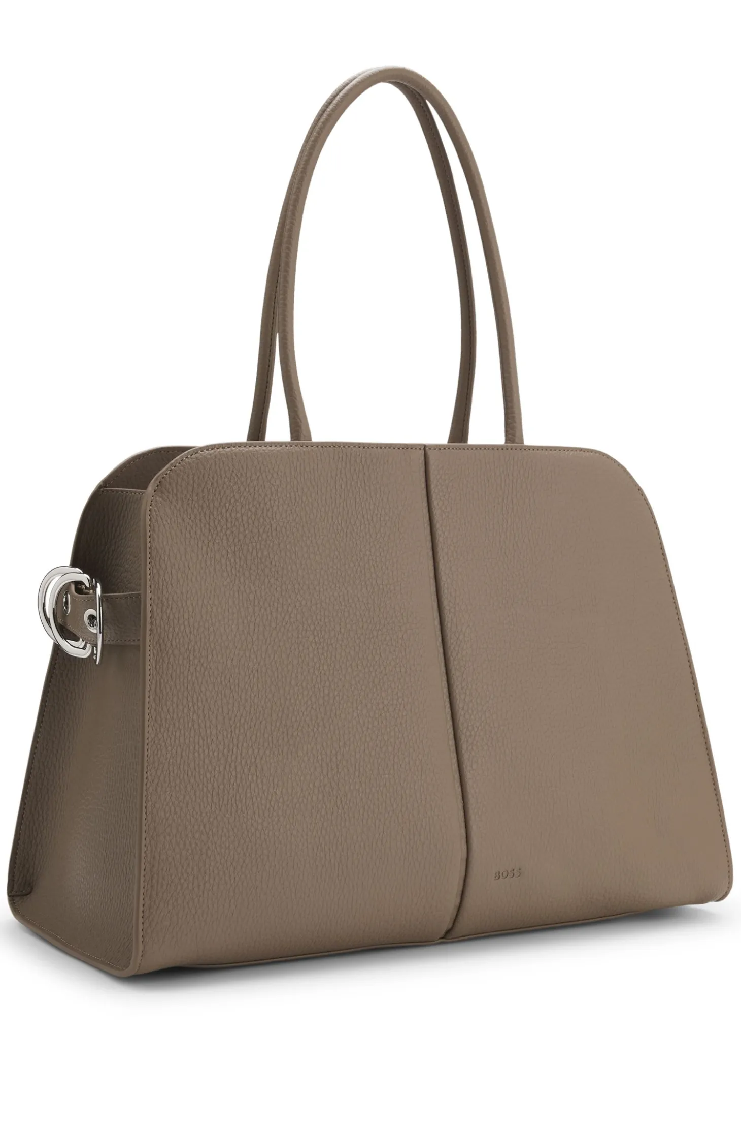 Tote Bag aus Kunstleder mit Logo-Prägung