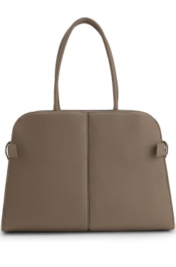 Tote Bag aus Kunstleder mit Logo-Prägung