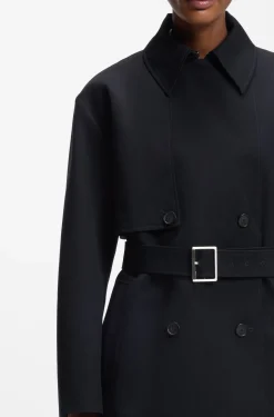 Trenchcoat aus Baumwolle mit Gürtel