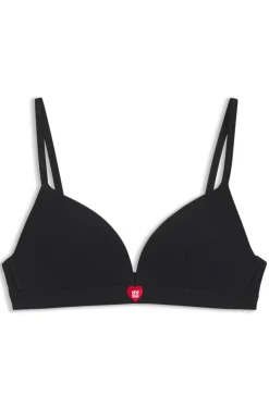 Triangel-BH aus Stretch-Gewebe mit Logo-Trägern