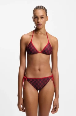 Triangel-Bikinitop mit Stack-Logos