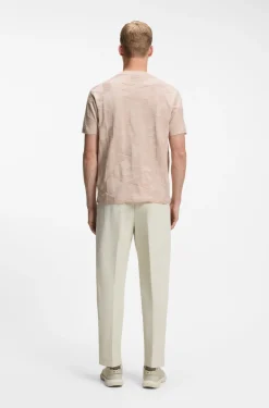 T-Shirt aus Baumwolle mit 3D-Jacquard-Muster