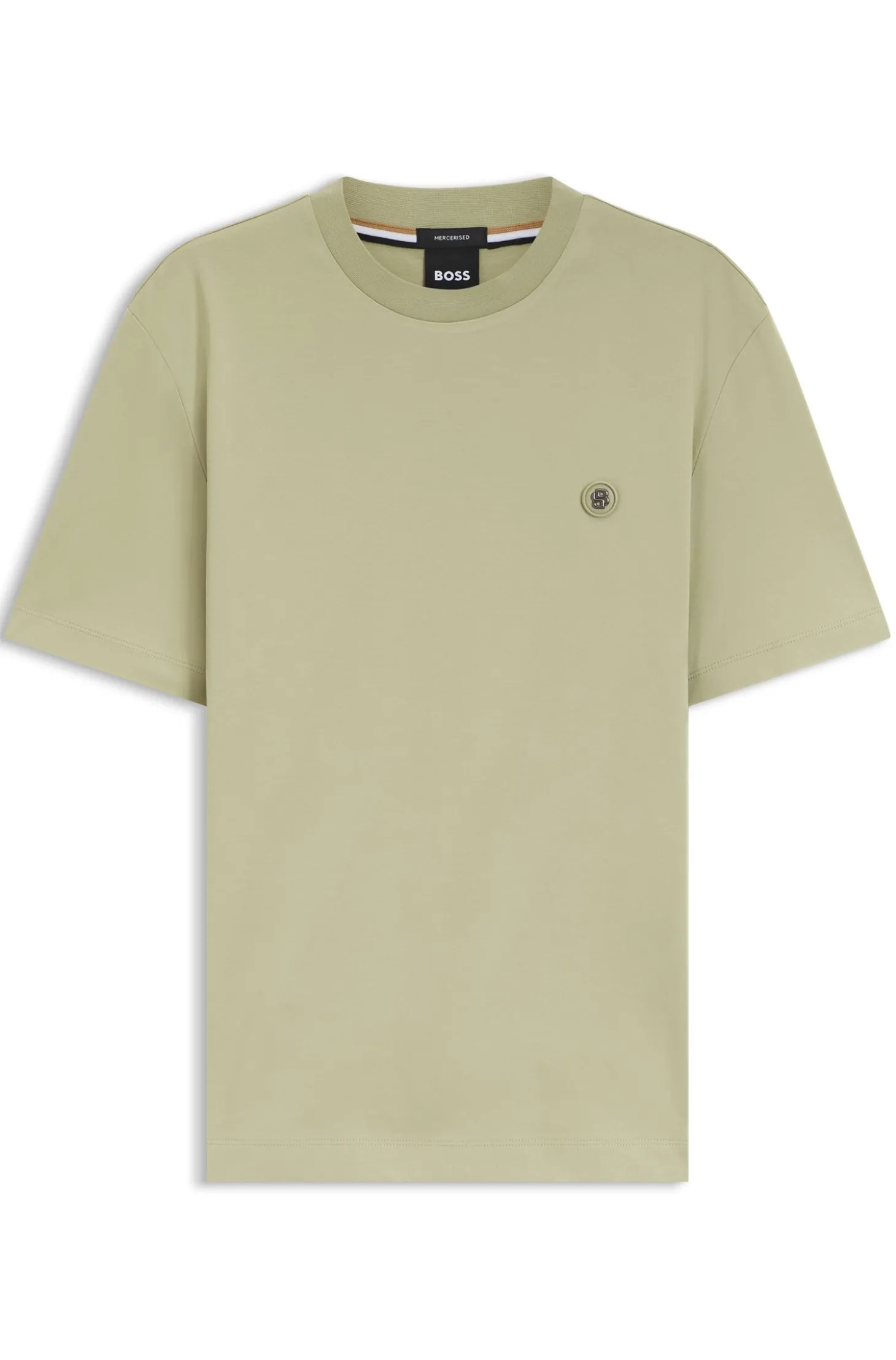 T-Shirt aus Baumwolle mit Double-B-Monogramm-Badge