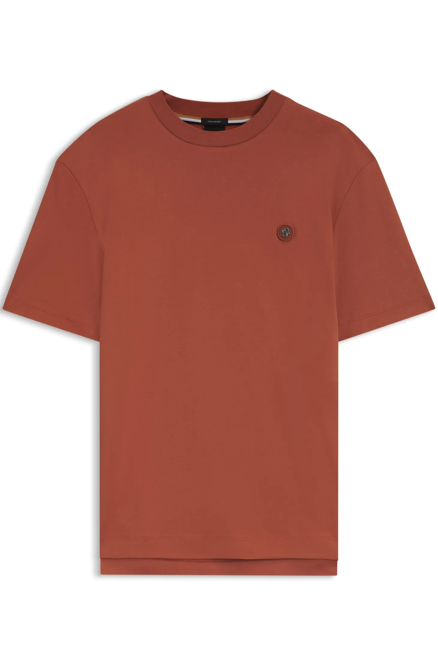 T-Shirt aus Baumwolle mit Double-B-Monogramm-Badge