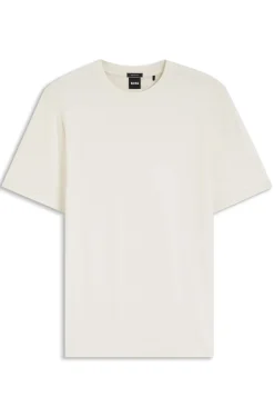 T-Shirt aus Baumwolle mit geometrischem Jacquard-Muster