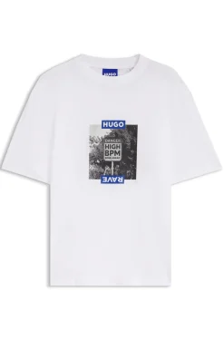 T-Shirt aus Baumwolle mit Grafik-Print