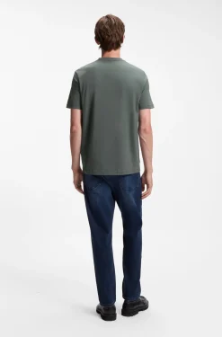 T-Shirt aus Baumwolle mit großem tonalem Logo