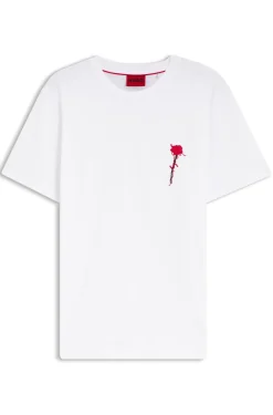 T-Shirt aus Baumwolle mit Logo-Artwork