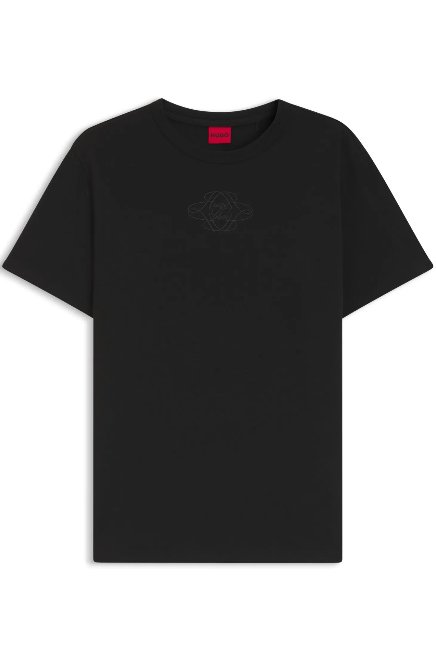 T-Shirt aus Baumwolle mit Logo-Stickerei