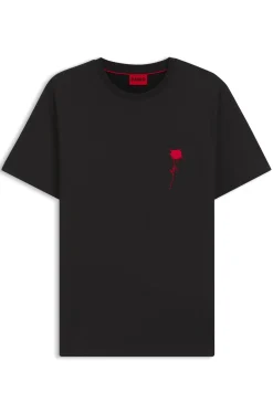 T-Shirt aus Baumwolle mit Logo-Artwork