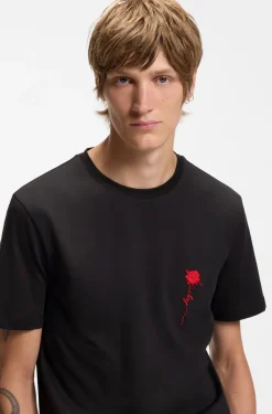 T-Shirt aus Baumwolle mit Logo-Artwork