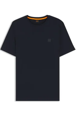 T-Shirt aus Baumwoll-Jersey mit Logo-Patch
