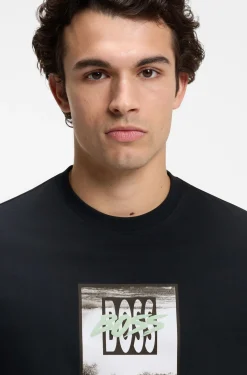 T-Shirt aus Baumwoll-Jersey mit Artwork-Print