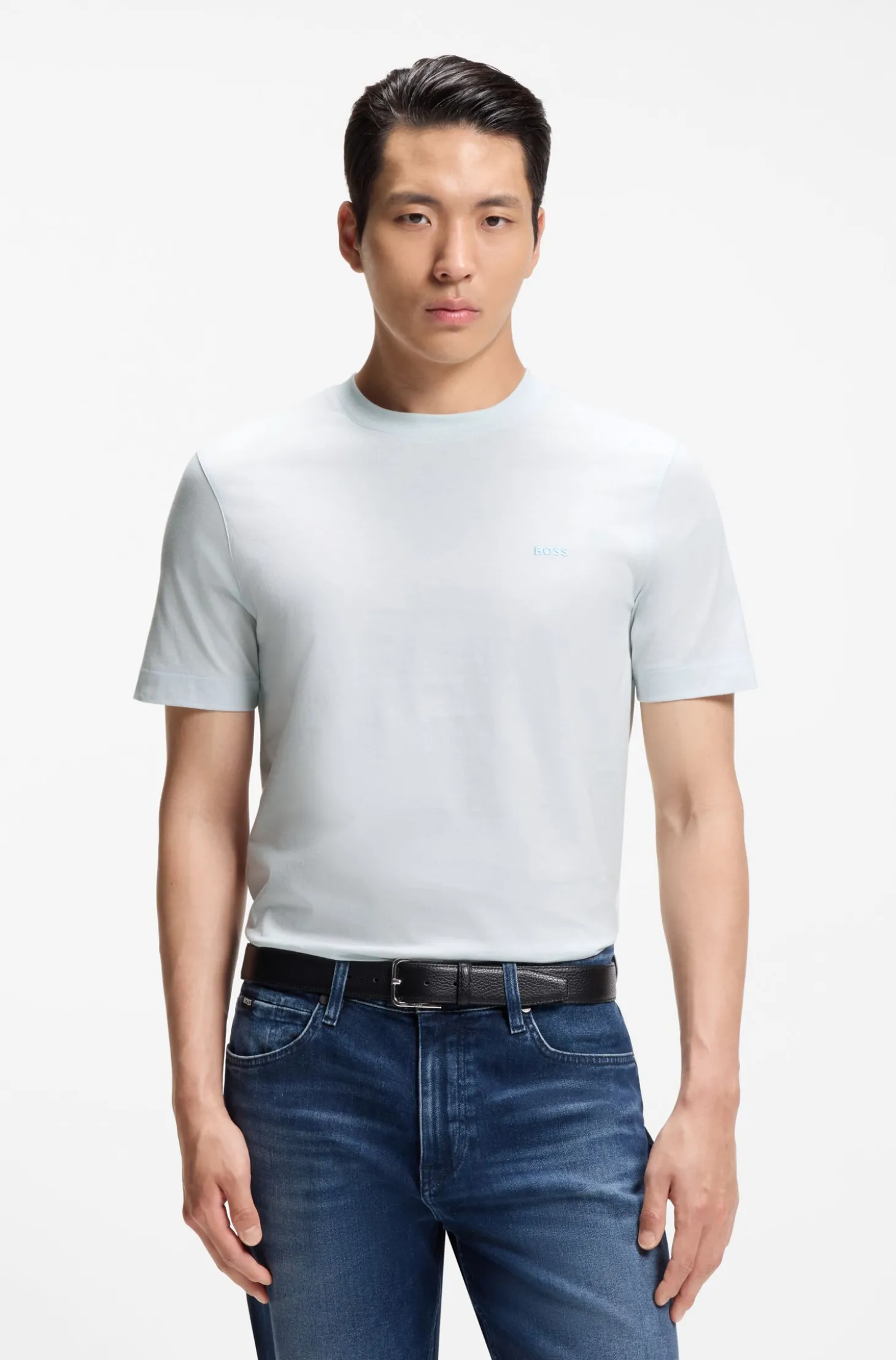 T-Shirt aus Baumwoll-Jersey mit Logo-Detail