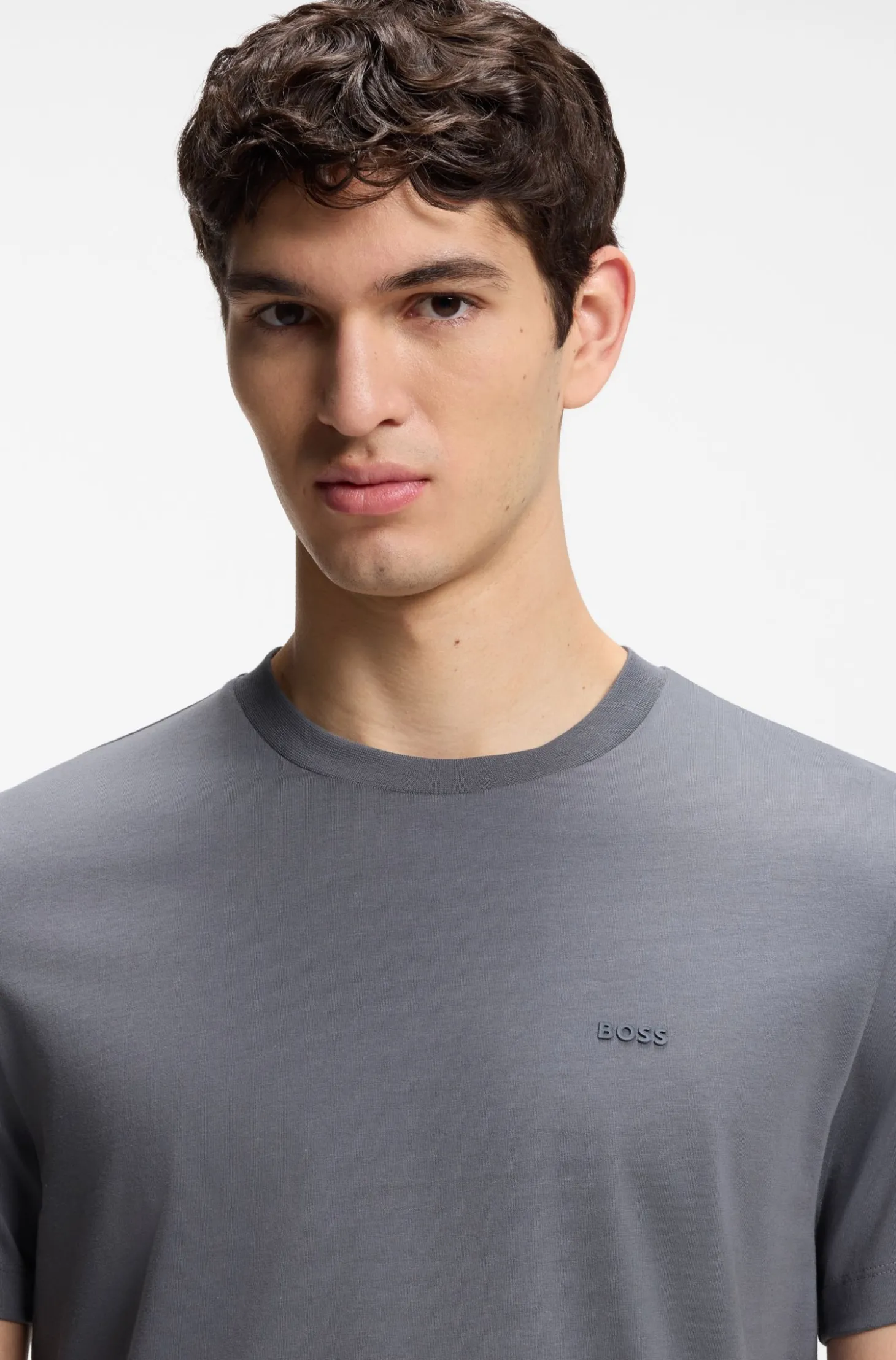 T-Shirt aus Baumwoll-Jersey mit Logo-Detail