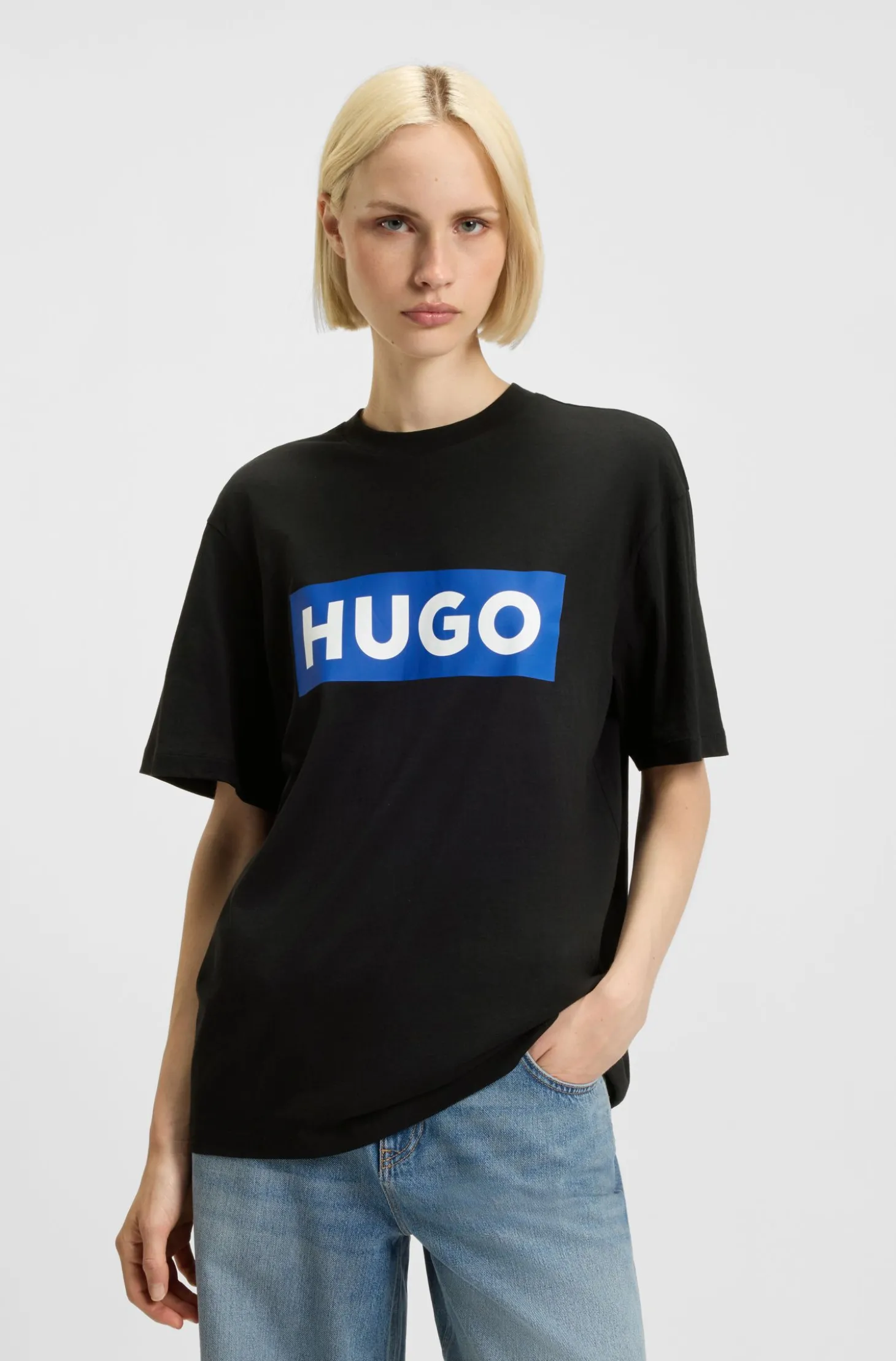 T-Shirt aus Baumwoll-Jersey mit Logo-Print