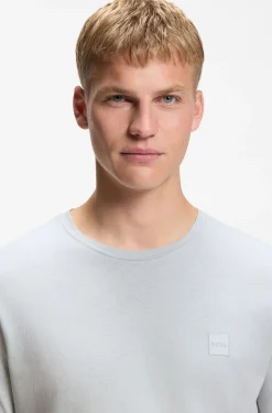 T-Shirt aus Baumwoll-Jersey mit Logo-Patch