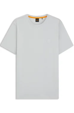 T-Shirt aus Baumwoll-Jersey mit Logo-Patch