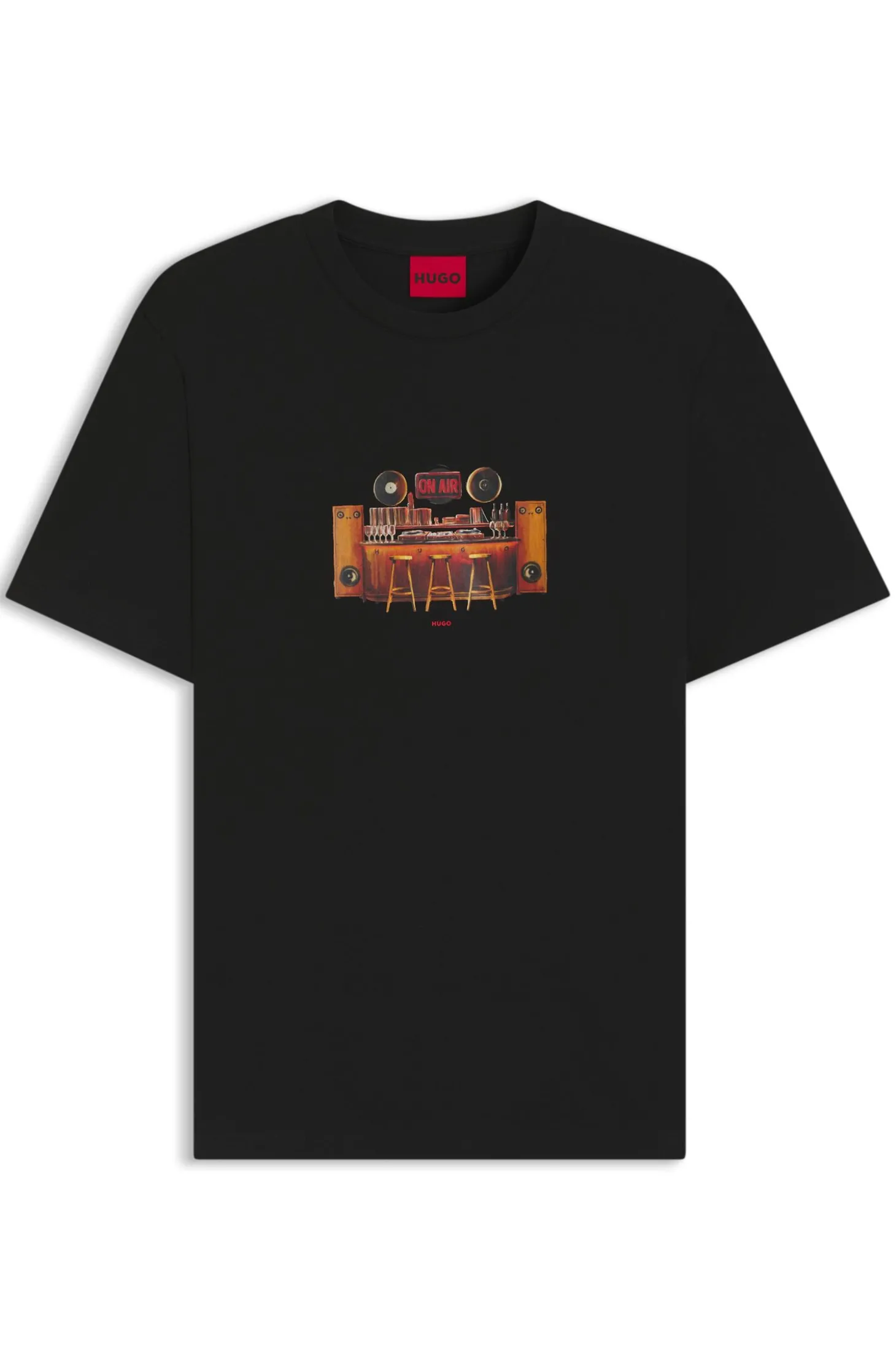 T-Shirt aus Baumwoll-Jersey mit Artwork-Print