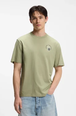 T-Shirt aus Baumwoll-Jersey mit Logo-Artwork