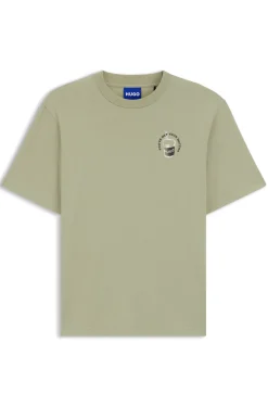 T-Shirt aus Baumwoll-Jersey mit Logo-Artwork