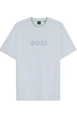 T-Shirt aus Baumwoll-Jersey mit Golf-inspiriertem Logo