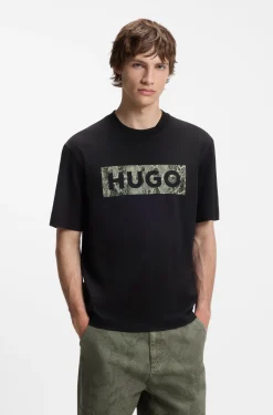 T-Shirt aus Baumwoll-Jersey mit Logo-Grafik