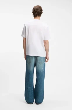 T-Shirt aus Baumwoll-Jersey mit Logo-Grafik
