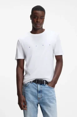 T-Shirt aus Baumwoll-Jersey mit Logo-Detail