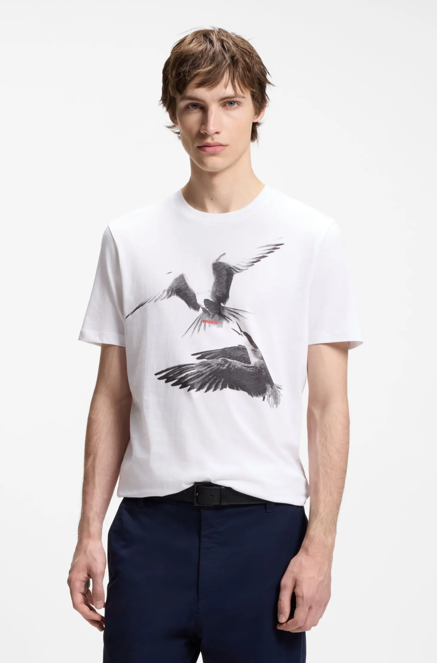 T-Shirt aus Baumwoll-Jersey mit Tier-Artwork