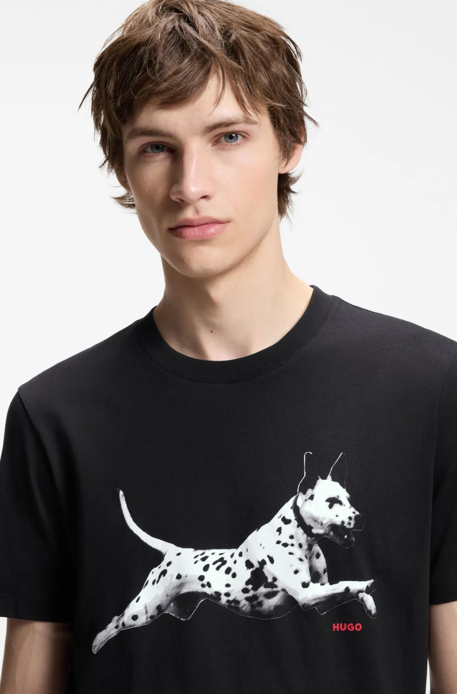T-Shirt aus Baumwoll-Jersey mit Tier-Artwork