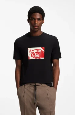 T-Shirt aus Baumwoll-Jersey mit Grafik-Print
