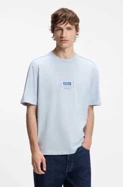 T-Shirt aus Baumwoll-Jersey mit Workwear-Logo-Label