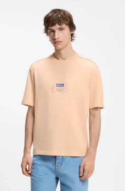 T-Shirt aus Baumwoll-Jersey mit Workwear-Logo-Label