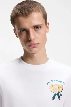 T-Shirt aus Baumwoll-Jersey mit rückseitigem Artwork-Print