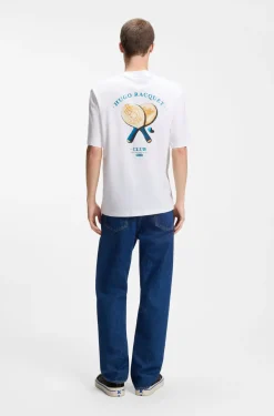 T-Shirt aus Baumwoll-Jersey mit rückseitigem Artwork-Print