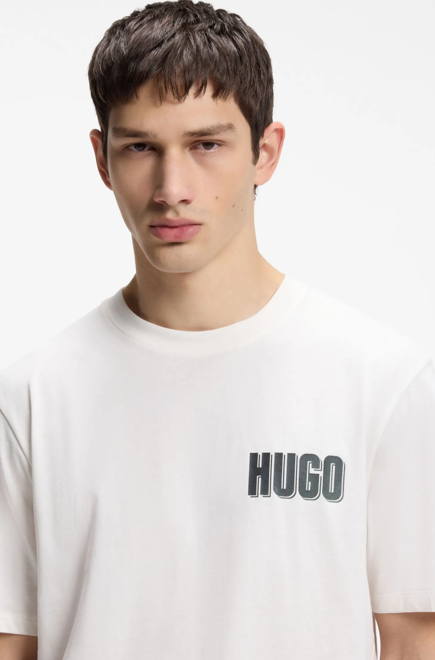 T-Shirt aus Baumwoll-Jersey mit grafischem Print auf der Rückseite