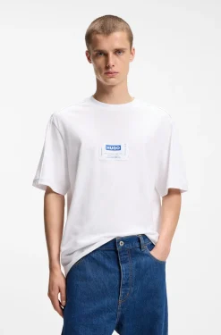 T-Shirt aus Baumwoll-Jersey mit Workwear-Logo-Label
