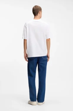 T-Shirt aus Baumwoll-Jersey mit Workwear-Logo-Label