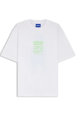 T-Shirt aus Baumwoll-Jersey mit Artwork-Print