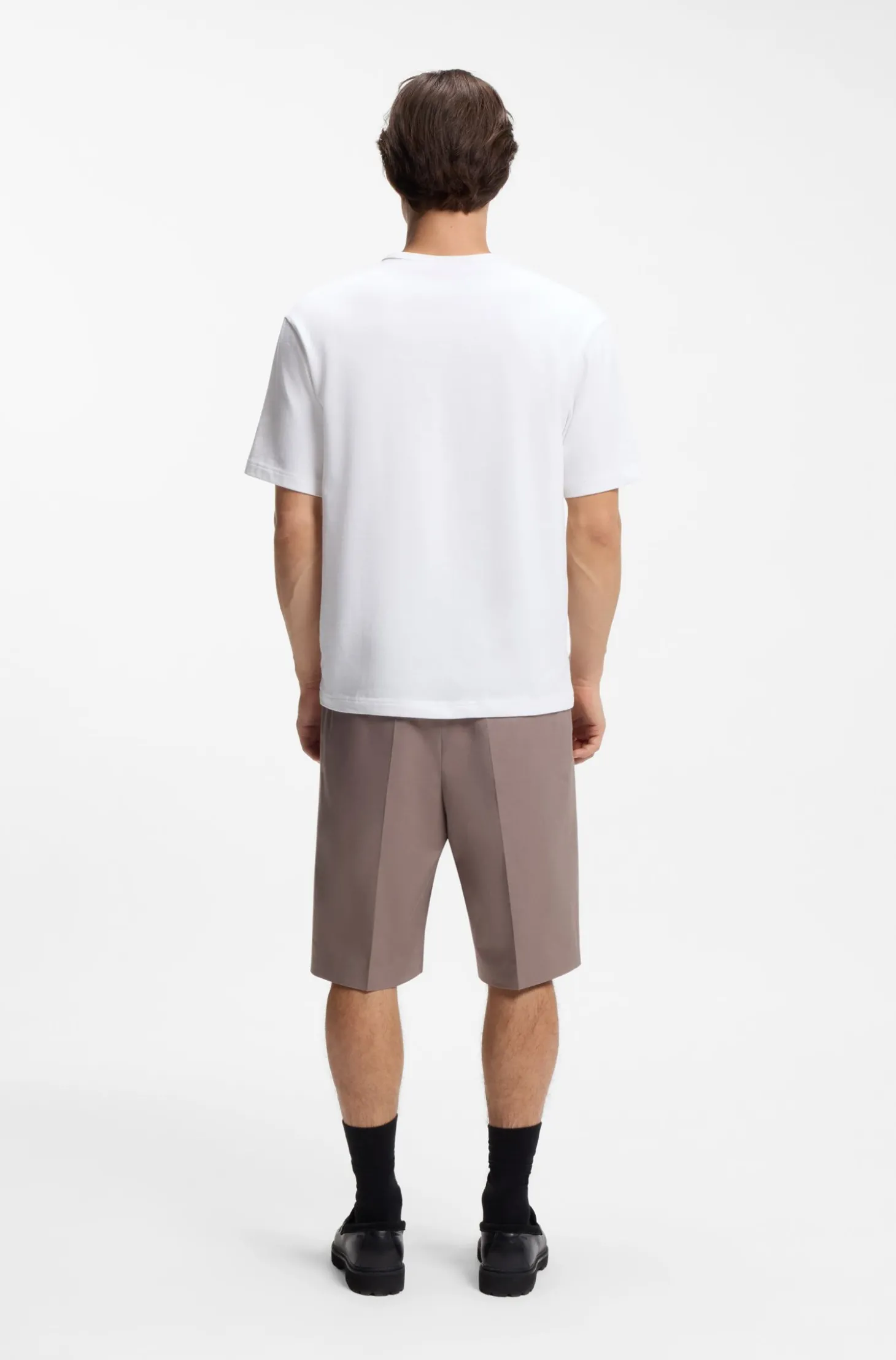 T-Shirt aus Baumwoll-Jersey mit besticktem Aufnäher
