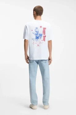 T-Shirt aus Baumwoll-Jersey mit Artwork-Print
