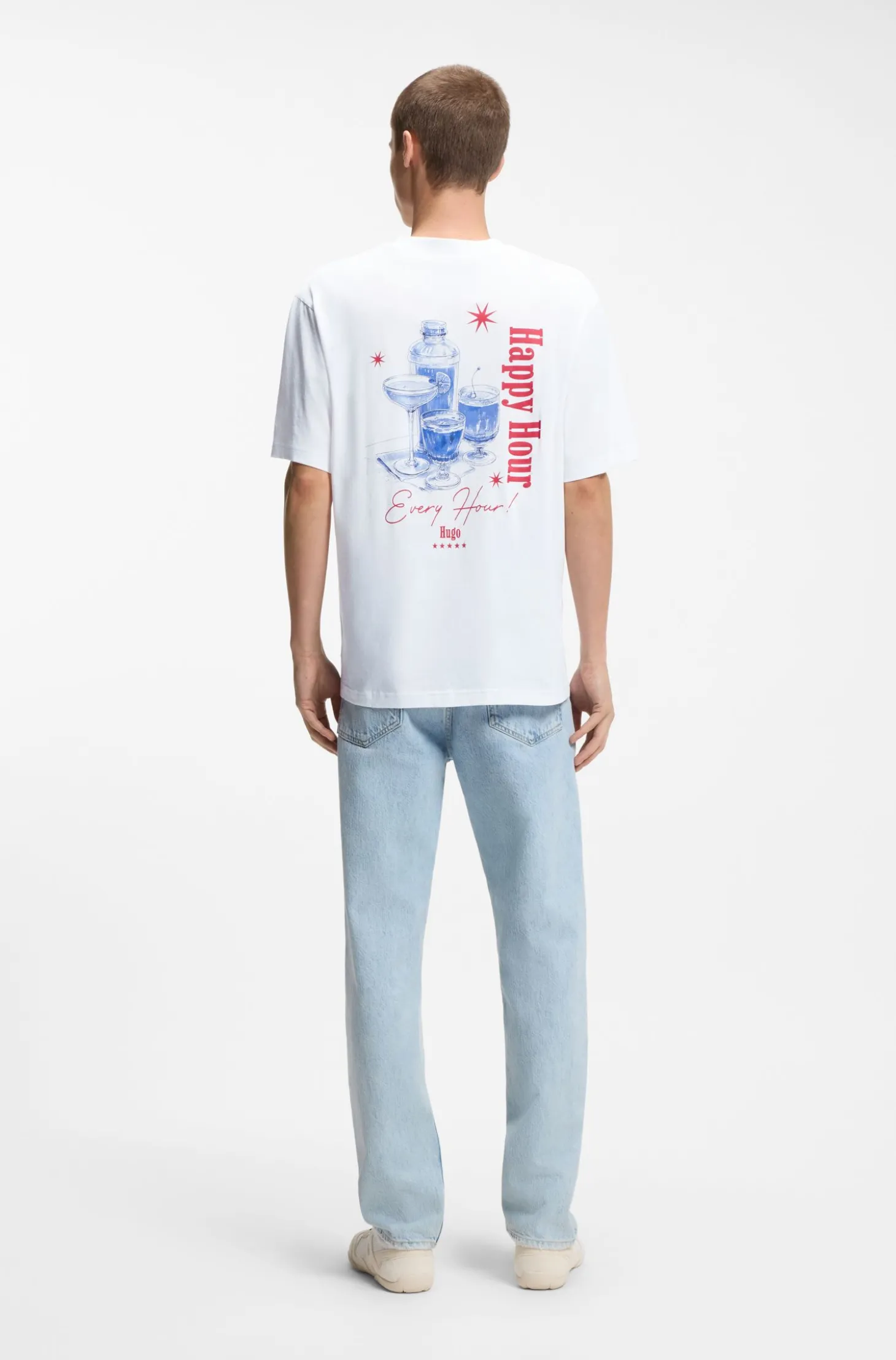T-Shirt aus Baumwoll-Jersey mit Artwork-Print