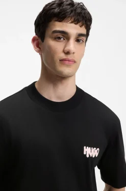 T-Shirt aus Baumwoll-Jersey mit Logo-Artwork auf der Rückseite