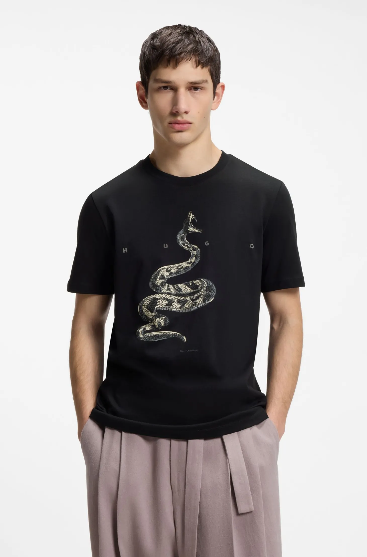 T-Shirt aus Baumwoll-Jersey mit breitem Logo