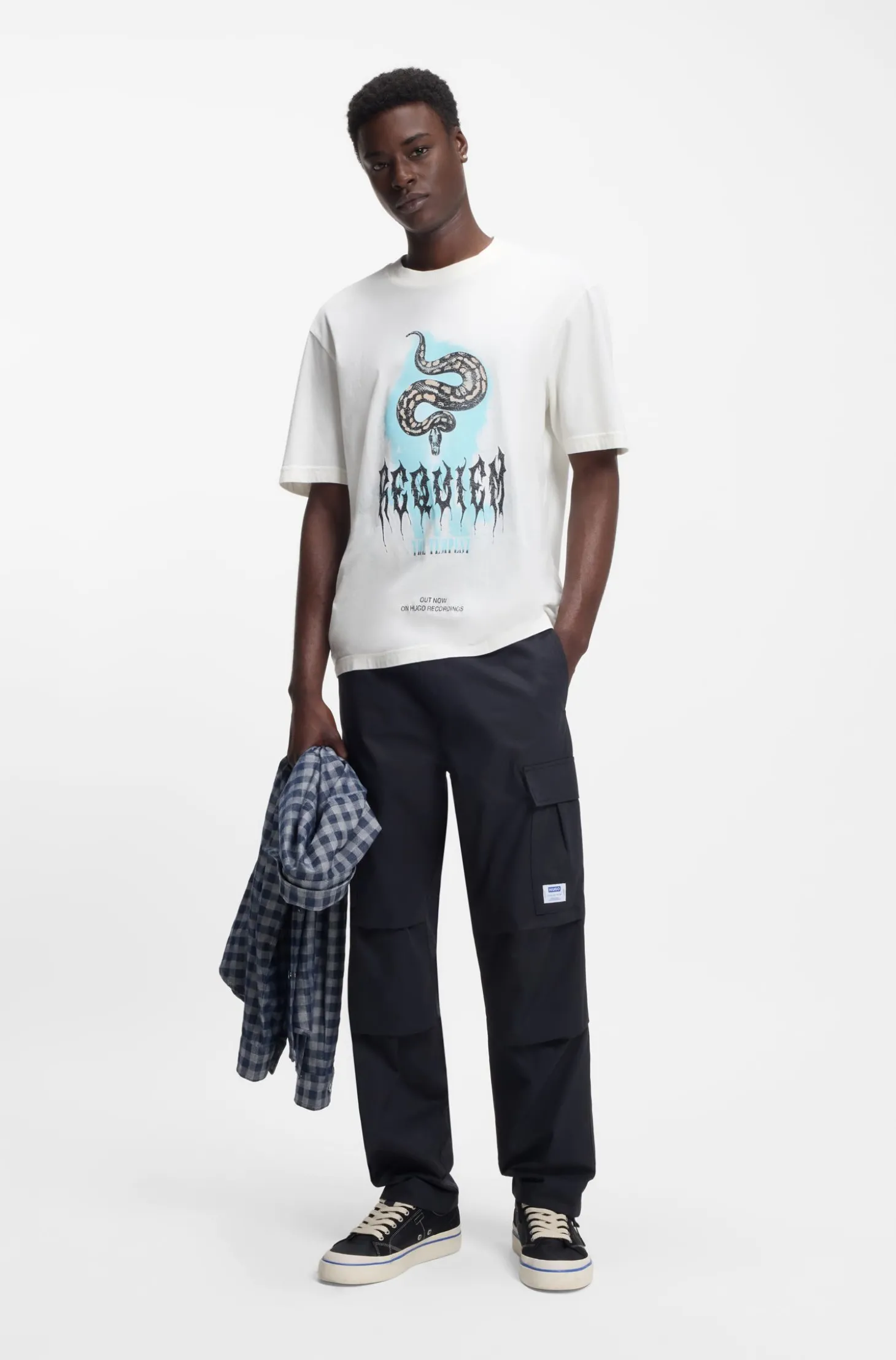 T-Shirt aus Baumwoll-Jersey mit Logo-Artwork