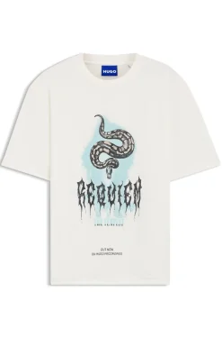T-Shirt aus Baumwoll-Jersey mit Logo-Artwork