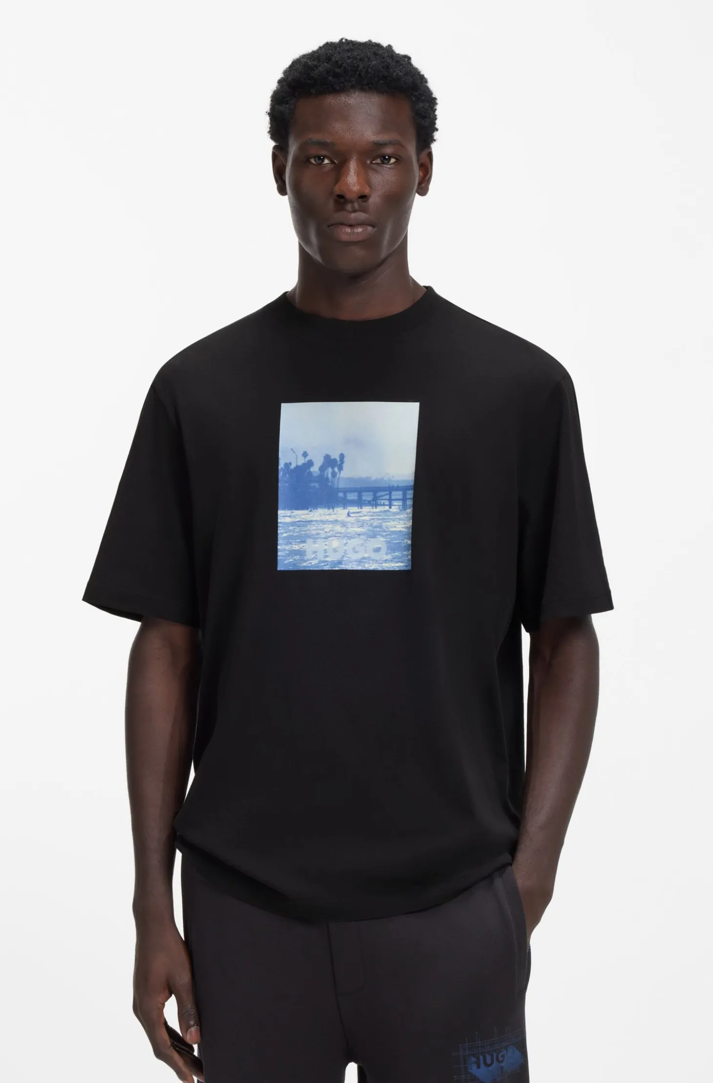 T-Shirt aus Baumwoll-Jersey mit Artwork-Print