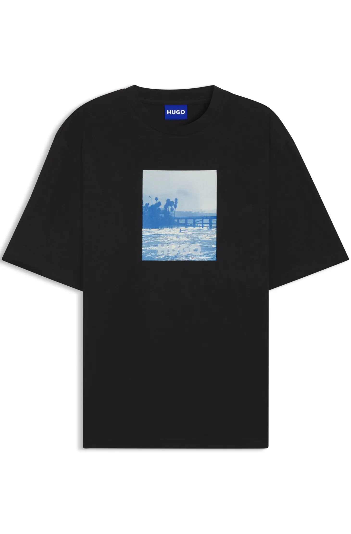 T-Shirt aus Baumwoll-Jersey mit Artwork-Print